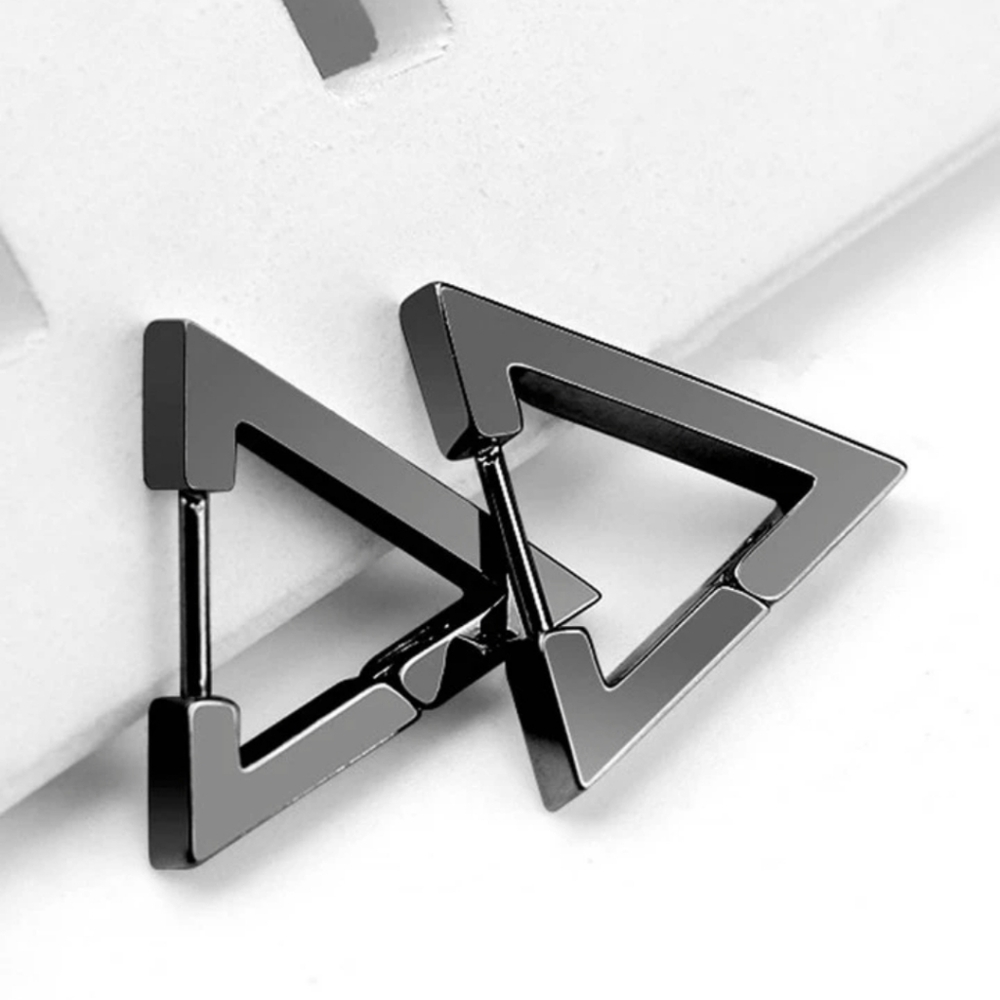 Triangle earrings - Picture 3 of 3